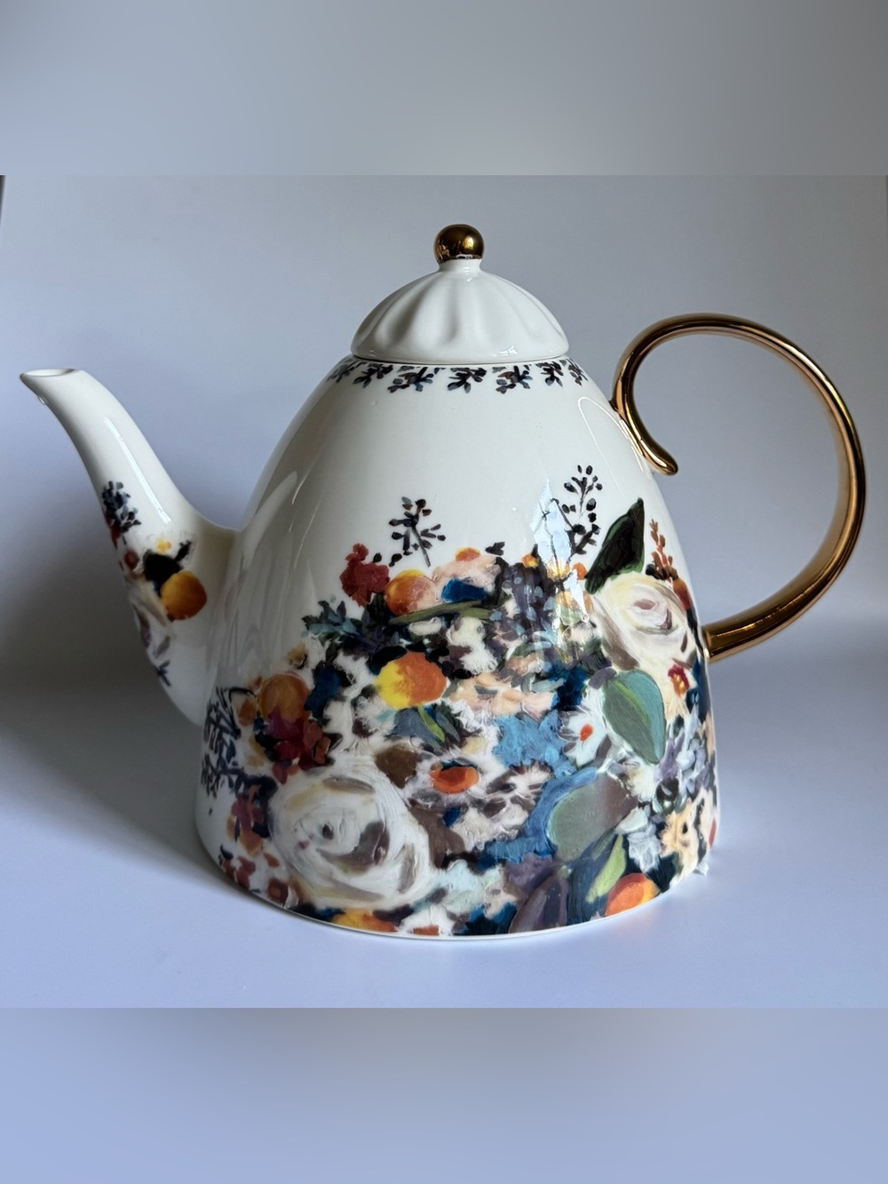 NEW Anthropologie Botanica Teapot Large Size 1.5 L